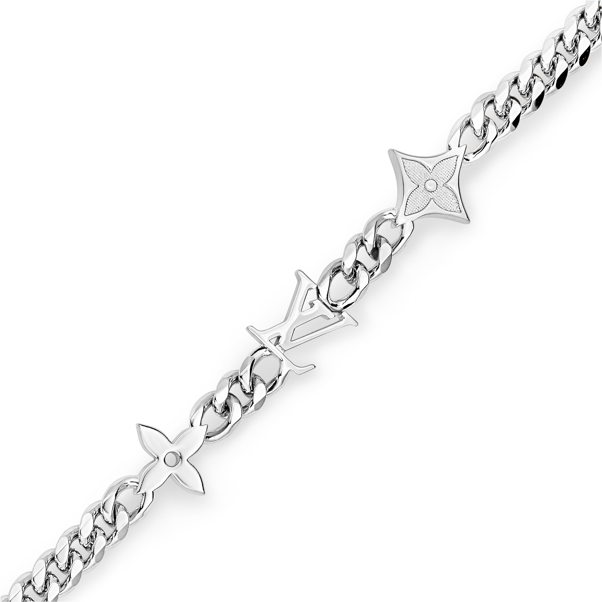 Athena™ Louis Vuitton Monogram Row Bracelet featuring classic monogram pattern and gold-tone accents on a stylish bracelet.