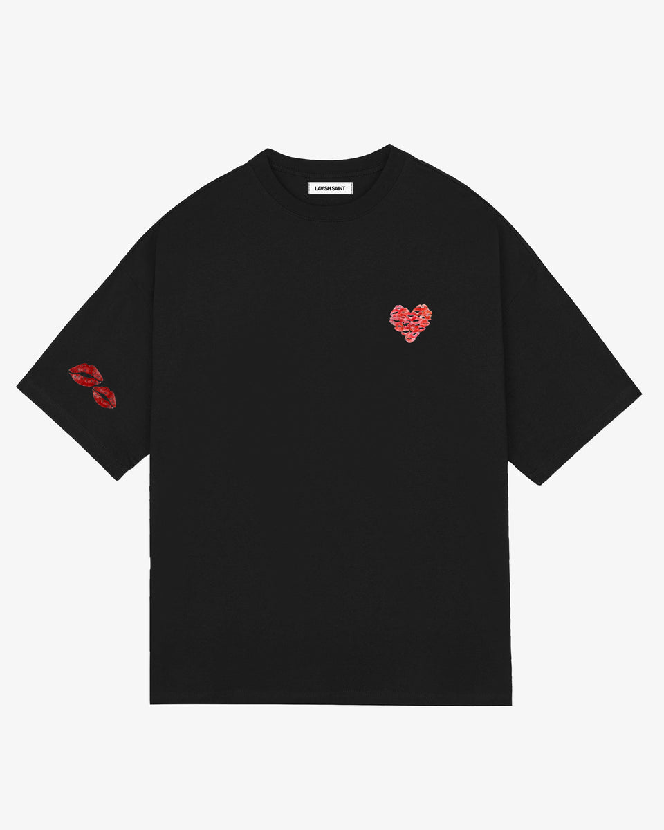 Athena™ Lavish Saint Kisses T-shirt featuring a stylish graphic design on a soft, comfortable fabric.