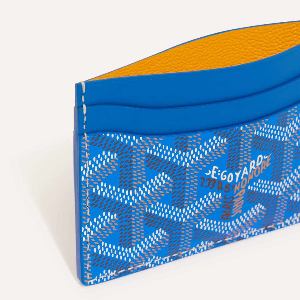 Athena™ GOYARD Saint-Sulpice cardholder in leather with multiple card slots and elegant design.