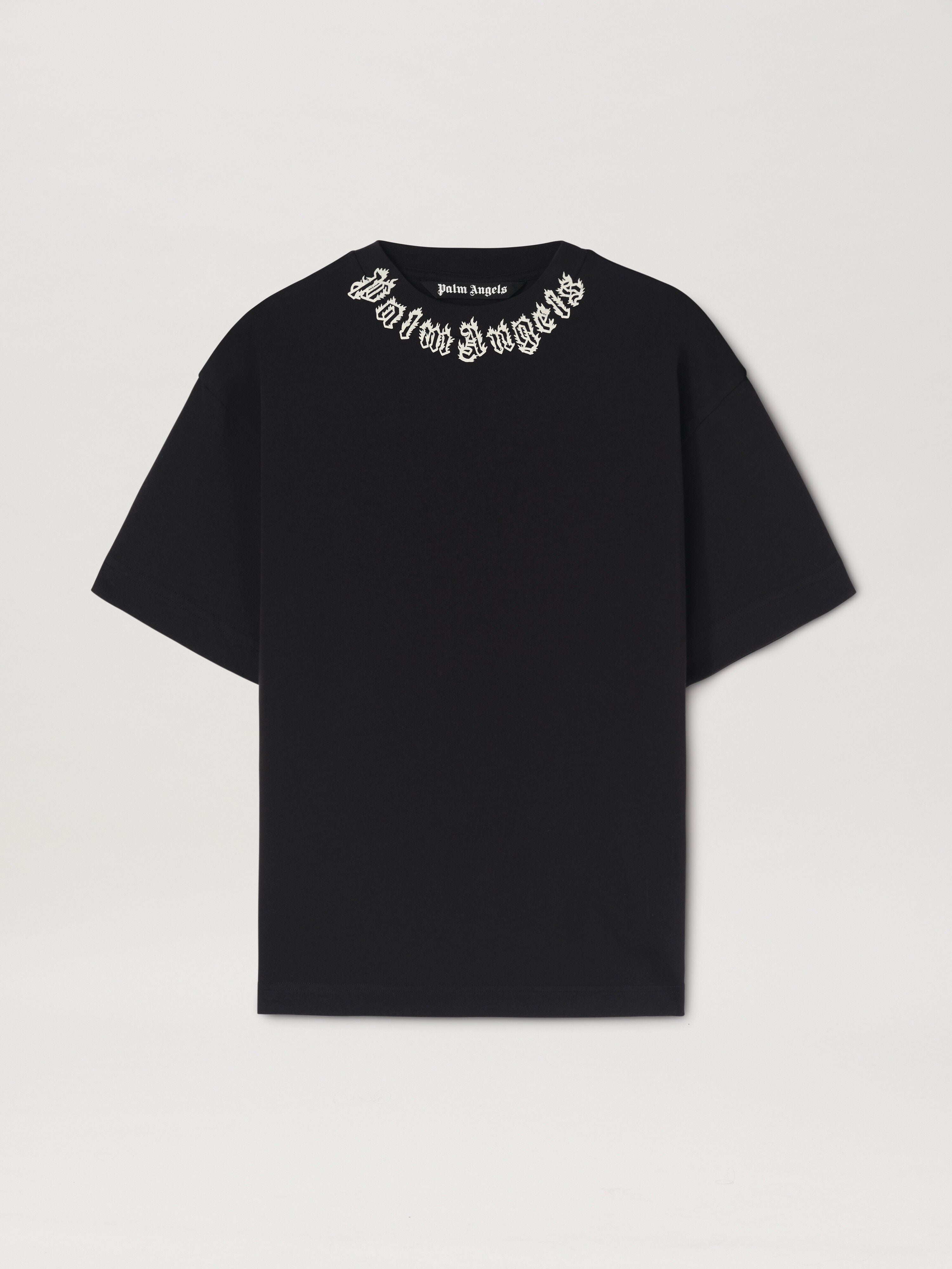 PALM ANGELS NECK LOGO TEE