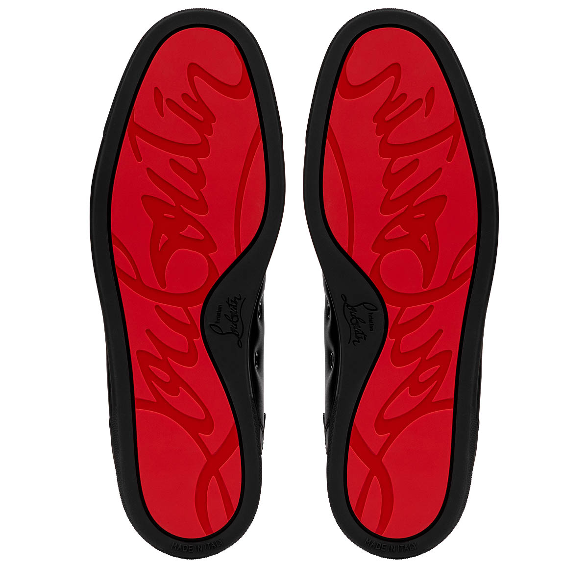 Christian Louboutin Junior athletic shoes by ATHENA ™ featuring red sole detail and stylish design for kids.