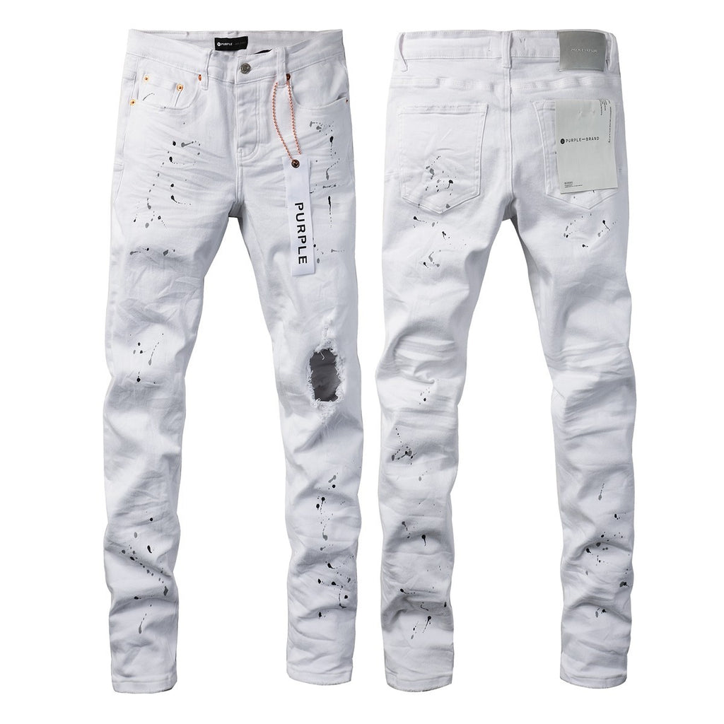 Purple ATHENA™ jeans with a slim fit design, featuring classic five-pocket styling and belt loops.