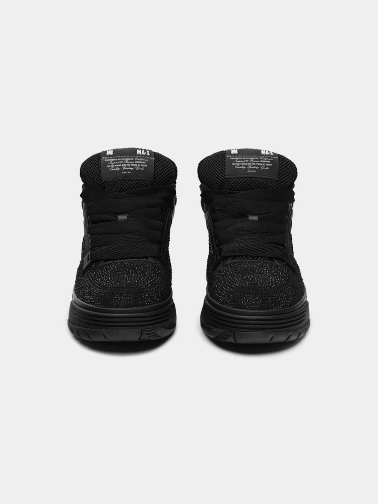 ATHENA™ Amiri MA-1 bomber jacket with ribbed cuffs and collar, featuring a sleek design and front zipper closure.