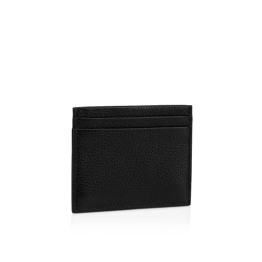 ATHENA ™ Louboutin cardholder featuring sleek leather design with multiple card slots and signature details.