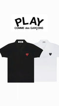 Athena™ Garçons Play polo shirt featuring a classic design with a collar, short sleeves, and the iconic heart logo on the chest.