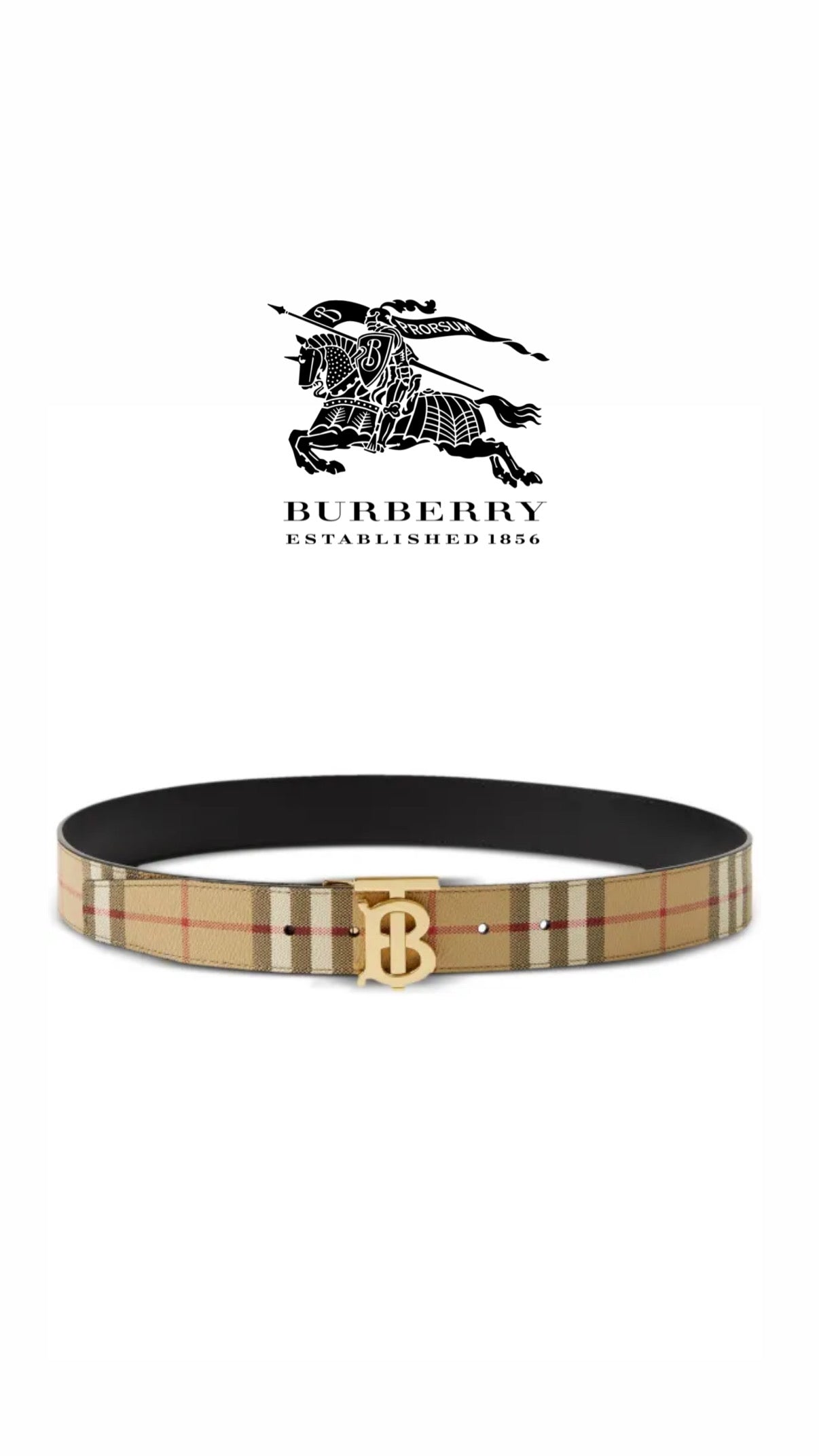 Athena Burberry belt featuring classic check pattern leather strap with metal buckle, stylish and durable accessory for men and women.