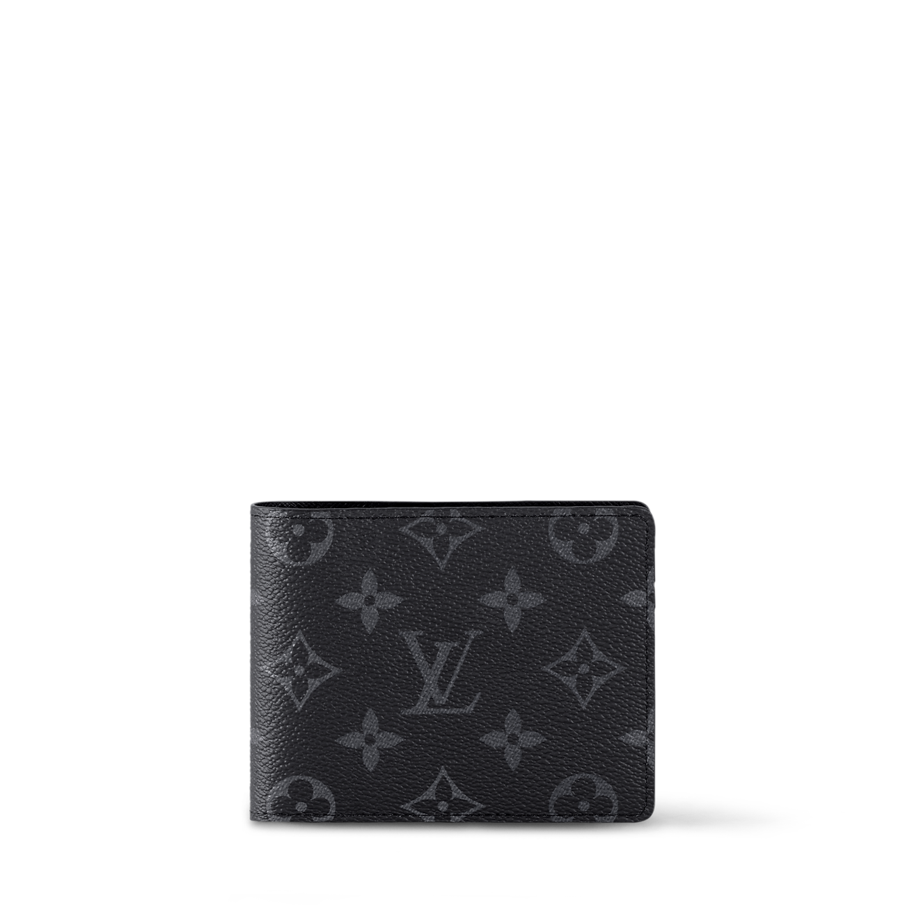 Athena LV wallet made of leather with multiple card slots and a sleek design, shown in a close-up view.
