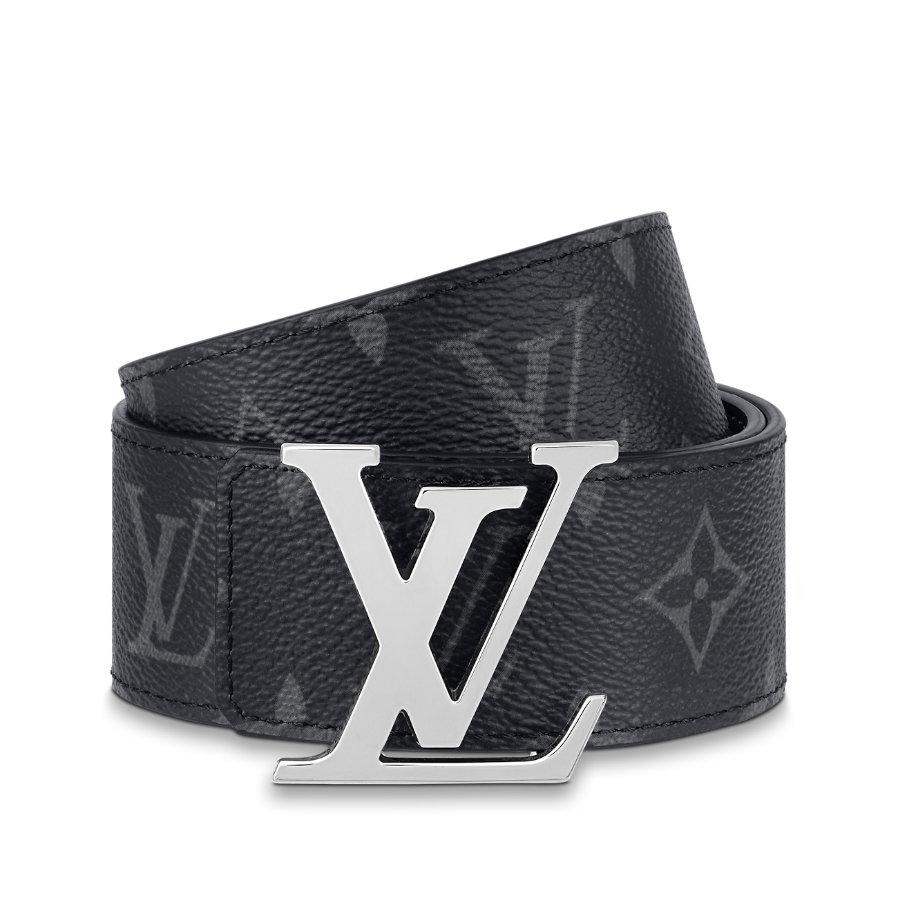 Athena LV belt featuring a sleek leather strap and signature logo buckle, displayed on a neutral background.