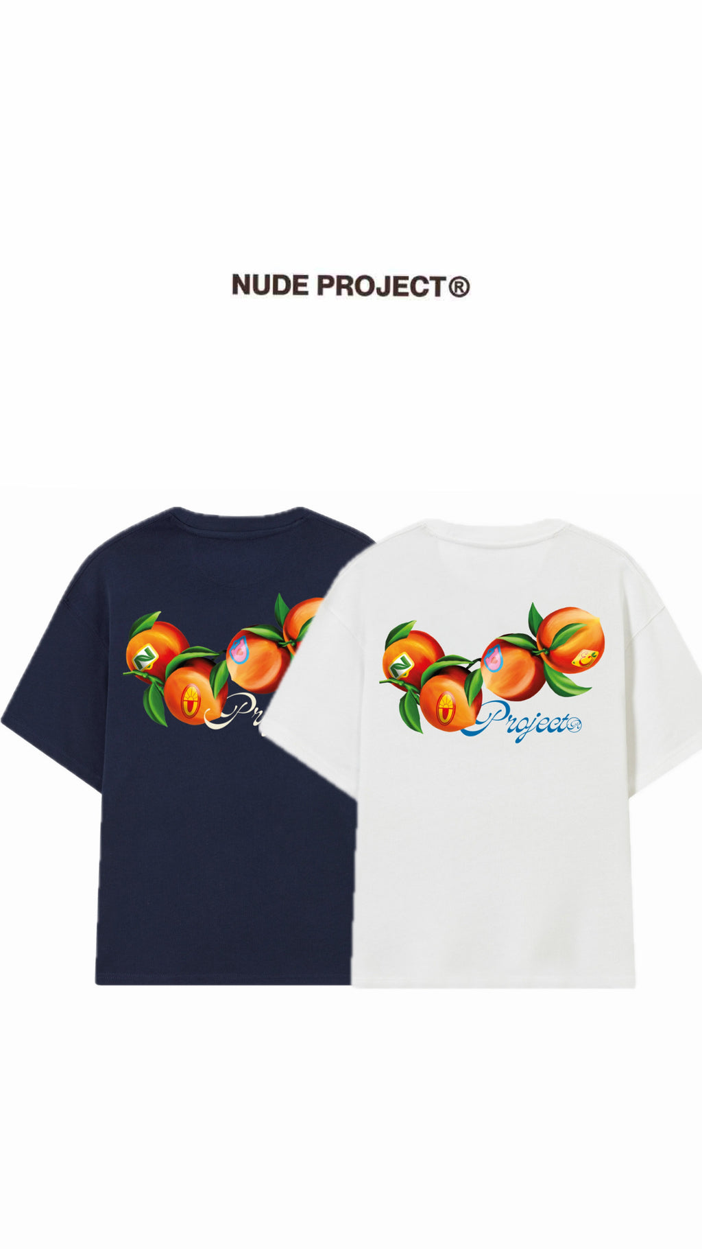 Athena™ Nude Project Peach Tee displayed flat, showing its soft peach color and casual fit, made from comfortable fabric.