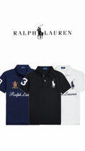 Athena™ Ralph Lauren jersey polo shirt featuring classic collar and button placket, displayed on a plain background.