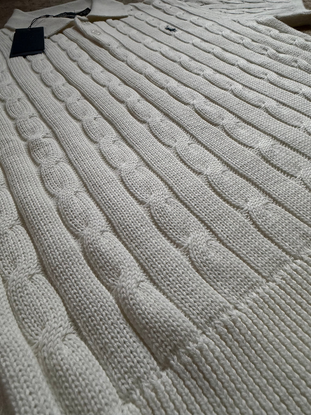 Cable knit ralph lauren polo