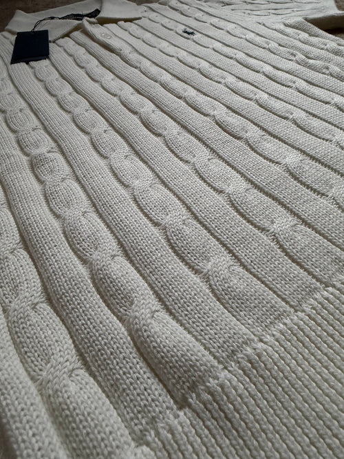 Cable knit ralph lauren polo